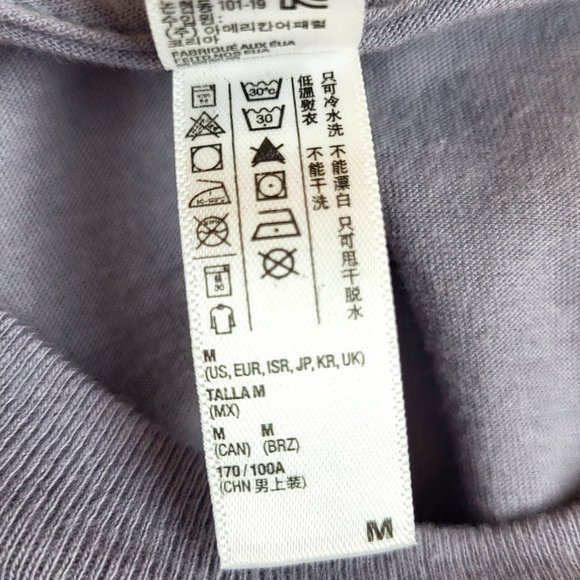 American Apparel Gray I Heart Van Short Sleeve Tee Shirt, Size Medium, EUC - Picture 6 of 6